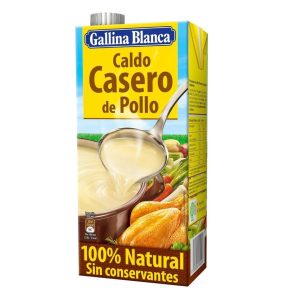 Caldo casero de pollo