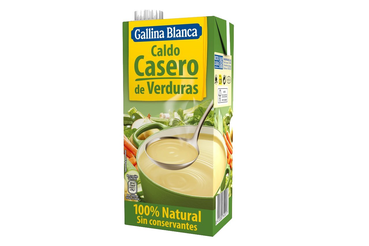 Caldo casero de verduras
